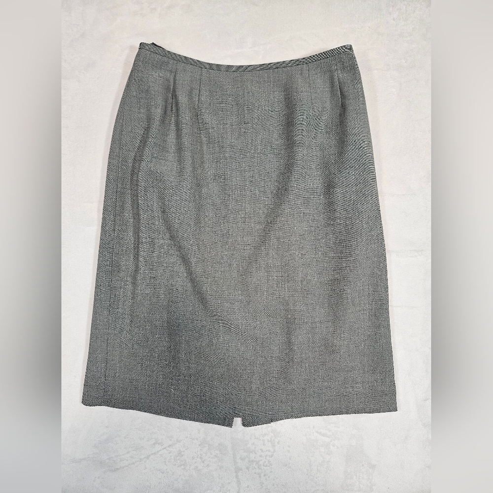 Kasper Womens 6 Petite Pencil Straight Gray Career Skirt